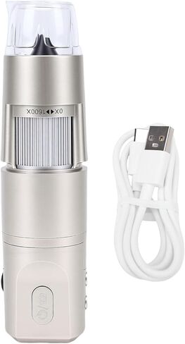 مجهر رقمي USB من فاباتر، كاميرا فحص محمولة لاسلكية بقدرة تكبير 1600x، مع دقة 1080 بكسل عالية الدقة و8 مصابيح LED قابلة للتعديل للهاتف اللوحي والكمبيوتر المحمول in Kuwait