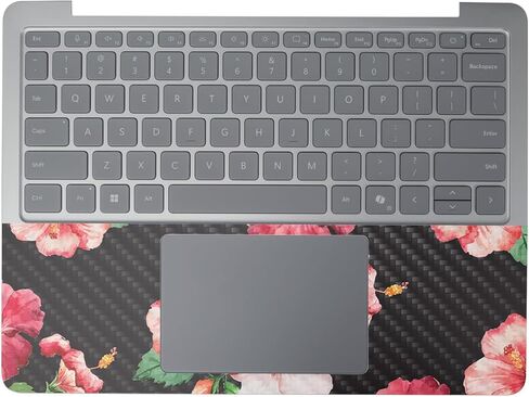 غلاف كمبيوتر محمول من ألياف الكربون متوافق مع جهاز Microsoft Surface Laptop 8 مقاس 13 بوصة (2025) - الكركديه - غطاء لاصق واقٍ من الفينيل الفاخر 3M - سهل الاستخدام | صُنع في الولايات المتحدة الأمريكية بواسطة MightySkins in Kuwait