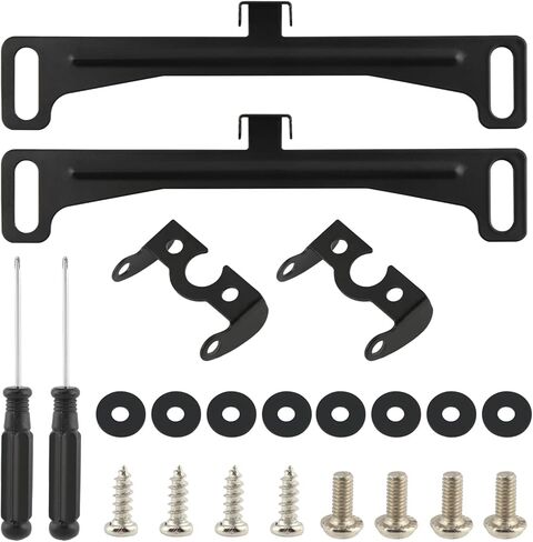 2Pcs Universal Rear View Camera License Plate Bracket, Rustproof Backup Camera License Plate Mount, No-Drill Car Rear View Cam-era Bracket Adjustment Cam Mount in Kuwait
