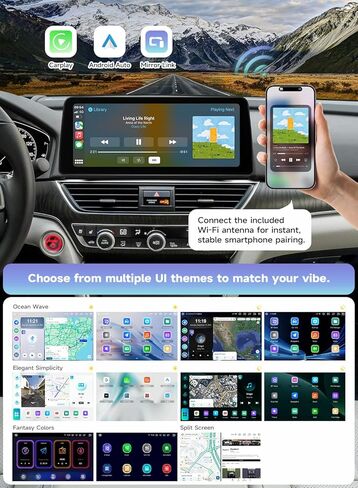 Roadanvi Android 14 12.3 بوصة ستيريو سيارة لهوندا أكورد 10th 2018-2021 Carplay Andorid Auto WiFi 4G LTE 2K QLED راديو السيارة GPS ملاحة بلوتوث 5.2 وحدة رئيسية 6G+128G 1920x720 شاشة تعمل باللمس in Kuwait