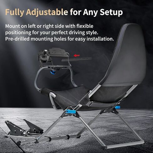 Shifter Mount Compatible with Playseat Challenge, Evolution, Evolution PRO & Revolution – Fits Logitech G25/G27/G29/G920 and Thrustmaster Shifters – Includes Mounting Screws – Easy Installation in Kuwait