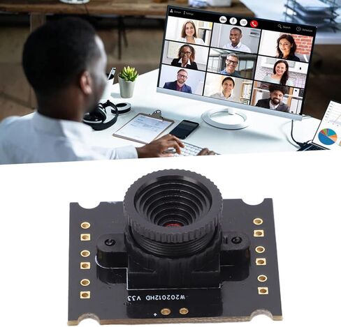 1MP Camera Module Manual Focus Webcam, USB2.0 Output MJPEG Format, 3.0mm Focal Length with 42° Field of View for Computer Vision Projects and QR Code Scanning in Kuwait