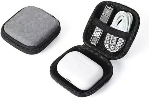 منظم إلكتروني مدمج للسفر، حقيبة حمل محمولة لمحرك USB والكابل وسماعات الأذن والملحقات التقنية صناديق تخزين الصور الأرشيفية in Kuwait