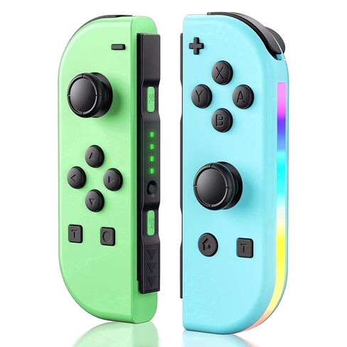 Hexamurby Wireless Controller for PC, L/R Controllers Support Dual Vibration/Motion Control/Wake-up Function,Green&Blue in Kuwait