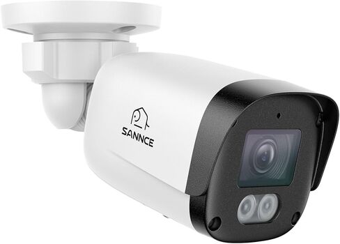 SANNCE 2K 3MP Super HD PoE IP Security Camera - 100ft Dual IR Night Vision, Human and Vehicle Detection, IP67 Weatherproof, H.265+ Surveillance Camera for Indoor Outdoor in Kuwait