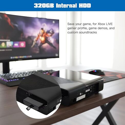 GRABOTE New 320GB Hard Drive for Xbox 360 S Slim - Internal Storage Upgrade for Better Gaming Experience in Kuwait