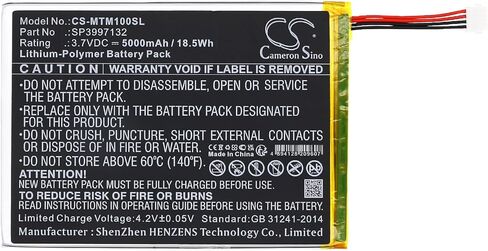 Cameron Sino Battery for Micros mTablet PN:Micros SP3997132 5000mAh / 18.5Wh in Kuwait