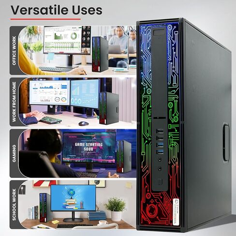 كمبيوتر مكتبي BTO BX8G2 HP RGB للألعاب - معالج Intel i5 الجيل السادس - ذاكرة الوصول العشوائي DDR4 سعة 16 جيجابايت - SSD 512 جيجابايت - GeForce GTX 1050 Ti - شاشة 22 بوصة - لوحة مفاتيح وماوس RGB - كمبيوتر الألعاب - Windows 11 Pro (متجدد) in Kuwait