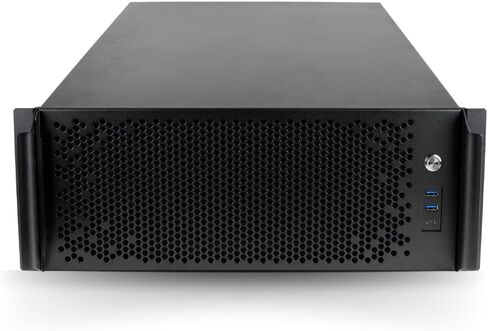 Quiet Rackmount Computer (RTX 5090 32GB, 4.3-5.7 GHz AMD Ryzen 9 9950X Processor, 96GB RAM, 4TB SSD, W11 Pro) - 4U Rack Mount Server or Workstation Desktop PC for Home, Business and Gaming in Kuwait