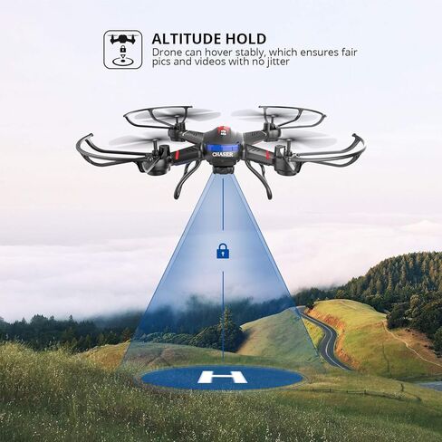 Holy Stone F181C RC Quadcopter Drone with HD Camera RTF 4 Channel 2.4GHz 6-Gyro with Altitude Hold Function,Headless Mode and One Key Return Home, Color Black in Kuwait