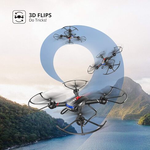 Holy Stone F181C RC Quadcopter Drone with HD Camera RTF 4 Channel 2.4GHz 6-Gyro with Altitude Hold Function,Headless Mode and One Key Return Home, Color Black in Kuwait