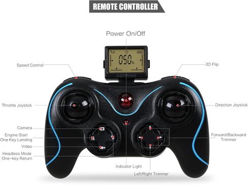 Holy Stone F181C RC Quadcopter Drone with HD Camera RTF 4 Channel 2.4GHz 6-Gyro with Altitude Hold Function,Headless Mode and One Key Return Home, Color Black in Kuwait