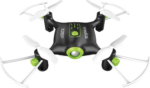 POCO DIVO Mini Pocket Drone X20P RC Quadcopter Altitude Hold Headless Micro Helicopter LED Remote Control Quad Copter, Black in Kuwait