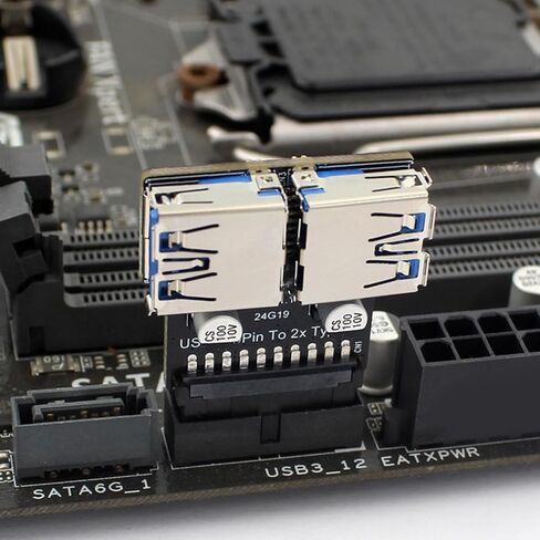 محول 20P إلى USB A، موصل USB3.0 أنثى مع لوحة دوائر متعددة الطبقات للوحة الأم USB3.0 19 20PIN إلى .0A لتحويل المنفذ in Kuwait