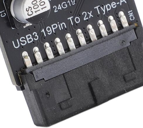 محول 20P إلى USB A، موصل USB3.0 أنثى مع لوحة دوائر متعددة الطبقات للوحة الأم USB3.0 19 20PIN إلى .0A لتحويل المنفذ in Kuwait