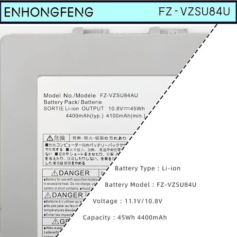 استبدال بطارية الكمبيوتر المحمول FZ-VZSU84U لسلسلة Panasonic Toughpad FZ-G1 FZ-VZSU84R FZ-VZSU84UR FZ-VZSU84A2U FZ-VZSU84A2K FZ-VZSU84A2R 807231-001 FZ-VZSU84AU FZ-VZSU84K FZ-VZSU89U in Kuwait