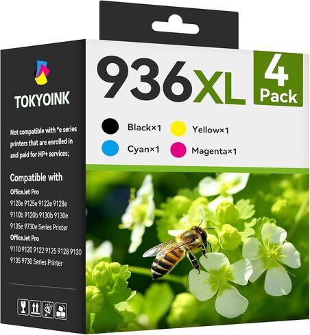 936XL 936 Ink Cartridges Replacement for HP 936 Ink Cartridges for HP 936e Ink 936XL Black and 936 Color Combo Pack for HP OfficeJet Pro 9120e 9730e 9130 9135e 9122e 9128e 9110b 9120b Printer in Kuwait