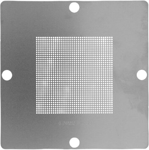 Sorandy 9 قطع BGA Reballing Stencils، أداة محطة إعادة العمل، 304 قوالب من الفولاذ المقاوم للصدأ مع تصميم غير قابل للتشوه، مثالية لإصلاح وحدة المعالجة المركزية للكمبيوتر المحمول وبطاقة رسومات اللوحة الأم in Kuwait