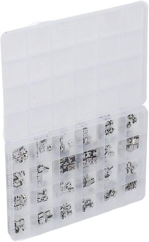 Aramox 240Pcs Micro USB Socket Stainless Steel Jack Connector Repair Adapter Set, HighSpeed Connection, Versatile Use for Computers and Keyboards in Kuwait