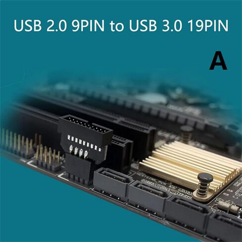 CHICHIYANG لوحة التوصيل USB2.0 9-Pin أنثى إلى USB3.0 19-Pin ذكر محول للكمبيوتر اللوحة الرئيسية in Kuwait