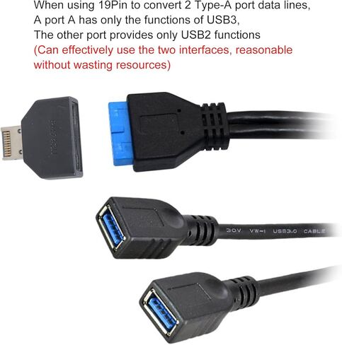 محول USB C للوحة الأم، اللوحة الأمامية USB3.2 TypeE إلى 20Pin عمودي C رأس عمودي in Kuwait