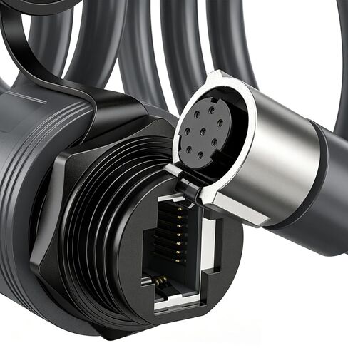محول قمر صناعي مستطيل SPX ذكر إلى RJ45، موصل تمديد كابل إيثرنت، محول مقاوم للماء IP68 مع مجموعة مقاومة للماء، مثالي لأداء Gen3 المستطيل in Kuwait