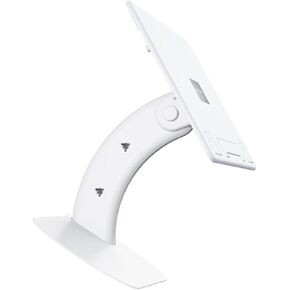 HOMSFOU Anti-Slip Portable Laptop Riser Stand with Cooling Vent for Study and Reading, Foldable White Multipurpose Notebook Holder for Desk Use in Kuwait