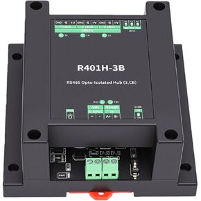Sorandy Industrial Grade Isolated RS485 Hub Isolator, 3.5mm Terminal with Power Isolation & Overcurrent Protect, Supports 32 Nodes per Port for Rail Mounting in Kuwait