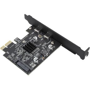 بطاقة USB 3.2 PCIe، وحدة تحكم ASMedia ASM3142 بسرعة 10 جيجابت في الثانية، بطاقة توسيع PCIe مزدوجة منافذ USB C مع مصدر طاقة 15PIN لأجهزة الكمبيوتر المكتبية 10 11 in Kuwait