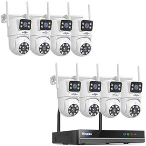Hiseeu Dual Lens Security Camera(8PCS) in Saudi Arabia