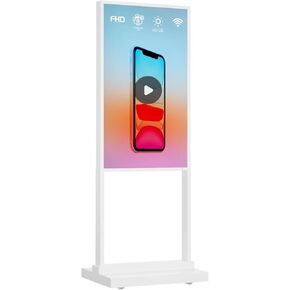 شاشة لمس 43 بوصة بدقة 4K، شاشات عرض رقمية ثابتة على الأرض تعمل باللمس، كشك LCD لعرض الإعلانات، نظام Android لملصق العرض التفاعلي UHD، HDMI/USB/WiFi in Kuwait