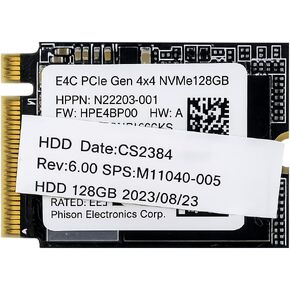 MegaPC PHISON SSD 128GB PCIe 4.0 NVMe 2230 Gen 4 Gaming M.2 بطاقة ذاكرة محرك الحالة الصلبة الداخلية - كمبيوتر محمول، متوافق مع سطح المكتب in Kuwait