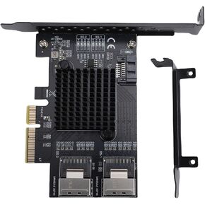 بطاقة PCIe إلى بطاقة Serial ATA، بطاقة توسيع 9 منافذ 3.0 بسرعة 6 جيجابت في الثانية مع منفذين SFF8087 واستهلاك منخفض للطاقة، لجهاز كمبيوتر خادم سطح المكتب NAS in Kuwait