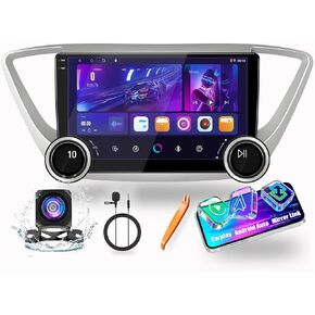 لسيارة Hyundai Accent 2018-2022 مقابض العرض CarPlay/Android Auto Android FM راديو السيارة الملاحة لوحة ستيريو لاعب GPS 10.1 بوصة QLED تعمل باللمس BT WiFi 2 Din Headunit Tablet رباعي النواة 2G+64G in Kuwait