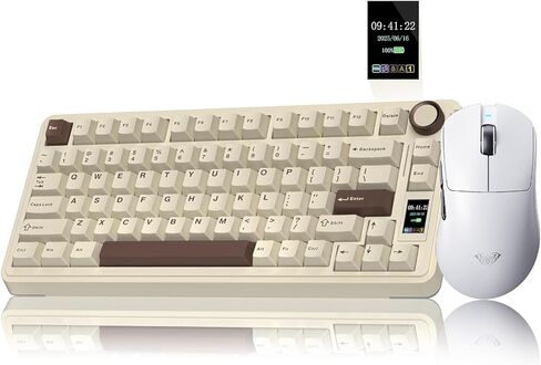 مجموعة لوحة مفاتيح وماوس لاسلكية من AULA، لوحة مفاتيح ميكانيكية S75 Pro SC900 Max ماوس لاسلكي in Kuwait