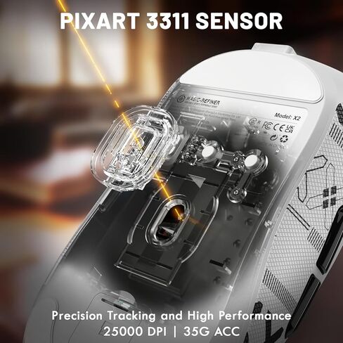 لوحة مفاتيح الألعاب ATTACK SHARK X68 PRO HE اللاسلكية Rapid Trigger ومجموعة ماوس الألعاب اللاسلكية X2 in Kuwait