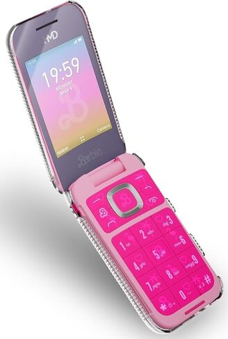 جراب Nakedcellphone الشفاف لهاتف HMD Barbie (إصدار الولايات المتحدة الأمريكية فقط)، غطاء نحيف شفاف بقشرة صلبة (حماية الشاشة، قبضة مزخرفة) in Kuwait