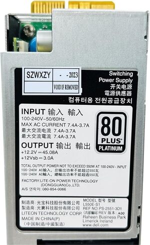 PSU for R330 R430 R340 R440 R3930 Power Supply CN-0NCNFF 0NCNFF NCNFF L550E-S1 PS-2551-3D1 in Kuwait