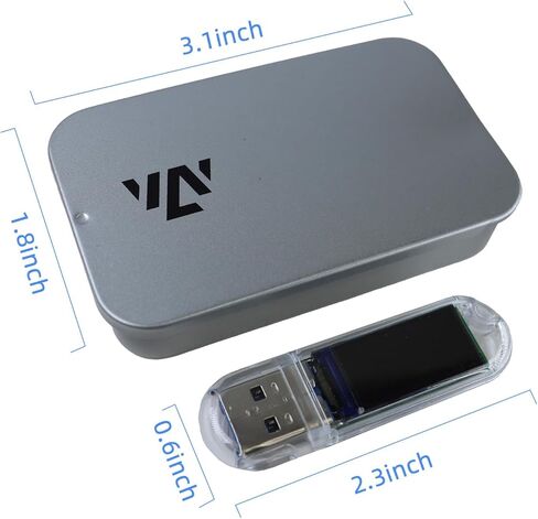 Bitcoins Miner LV03, Portable USB Bitcoin Miner, 250KH/S Solo ASIC, 1W Low Power, 2.4G WiFi, Mini Display, Beginner Crypto Mining Tool in Kuwait