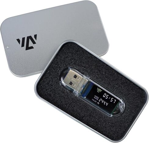 Bitcoins Miner LV03, Portable USB Bitcoin Miner, 250KH/S Solo ASIC, 1W Low Power, 2.4G WiFi, Mini Display, Beginner Crypto Mining Tool in Kuwait