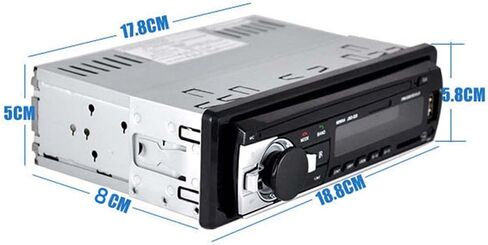 Multimedia Car Stereo Single Din Bluetooth Audio Hands-Free Built-in Microphone MP3 Player No CD/DVD Player USB Port AUX Input FM Radio Receiver Remote Control in Kuwait