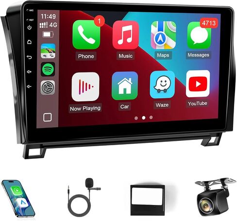 راديو سيارة Leadfan Android لـ (إصدار JBL) Toyota Tundra 2007-2013 Toyota Sequoia 2008-2018، شاشة ستيريو IPS مقاس 10.1 بوصة، Carplay Android Auto Bluetooth GPS WiFi FM in Kuwait