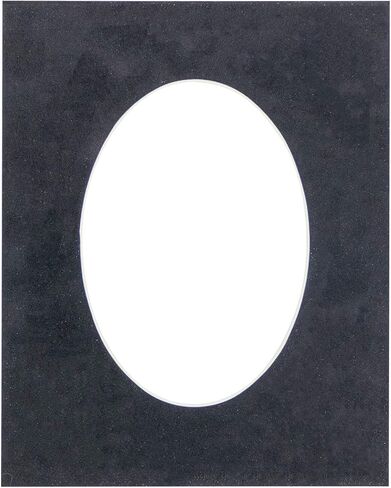 CountryArtHouse White Acid Free 12x16 Oval Picture Frame Mat with White Core Bevel Cut for 11x12 Pictures - Fits 12x16 Frame - Pack of 1 Matboard in Kuwait