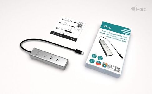 i-tec USB-C شحن محور معدني 5 منافذ مع USB-C فيديو 8K وتوصيل الطاقة 85 واط in Kuwait