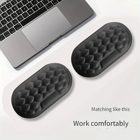 Ergonomic Wrist Rest Pad, Non-Slip Comfortable Memory Foam Cushion for Keyboard and Mouse, Carpal Tunnel Support for Office and Gaming in Kuwait