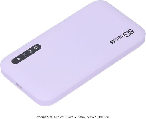 5G Portable Hotspot, WiFi6 High Speed Travel Router with Nano SIM Card Slot, 2.77Gbps DL 1.25Gbps 16 Devices Capacity, Home 5G Mobile Hotspot in Kuwait
