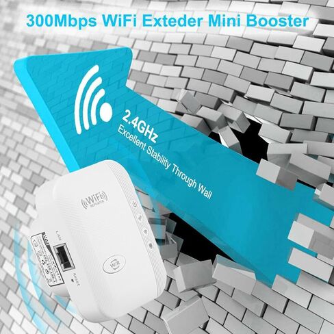 WiFi Booster Up to 3000sq.ft and 30 Devices WiFi Extenders Signal Booster for Home 2.4g Wireless Internet Booster Long Range with Ethernet Port WiFi Repeater Internet Extender WiFi Range Extender in Kuwait