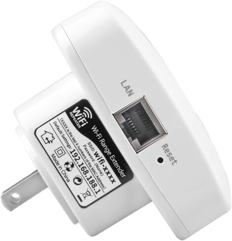 WiFi Booster Up to 3000sq.ft and 30 Devices WiFi Extenders Signal Booster for Home 2.4g Wireless Internet Booster Long Range with Ethernet Port WiFi Repeater Internet Extender WiFi Range Extender in Kuwait