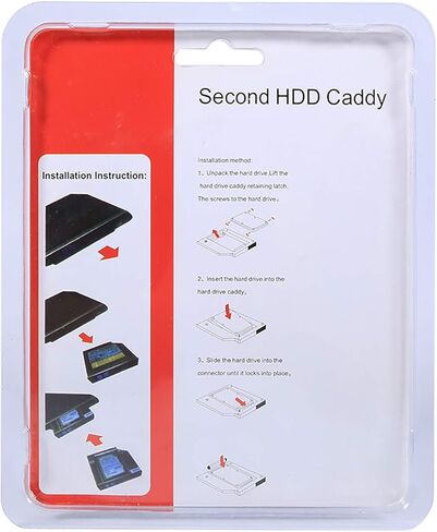 GOWENIC 9.5 مم الألومنيوم SATA SSD الضميمة القرص الصلب خليج محول DVD البصري لأجهزة الكمبيوتر المحمول in Kuwait