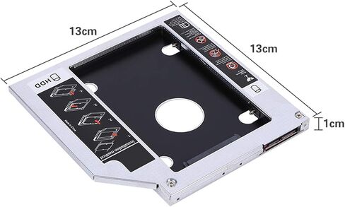 GOWENIC 9.5 مم الألومنيوم SATA SSD الضميمة القرص الصلب خليج محول DVD البصري لأجهزة الكمبيوتر المحمول in Kuwait